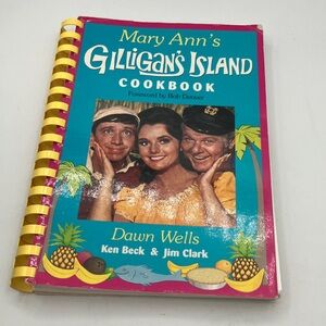 Gilligan's Island Cookbook Signed by Dawn Wells - Blue and Pink